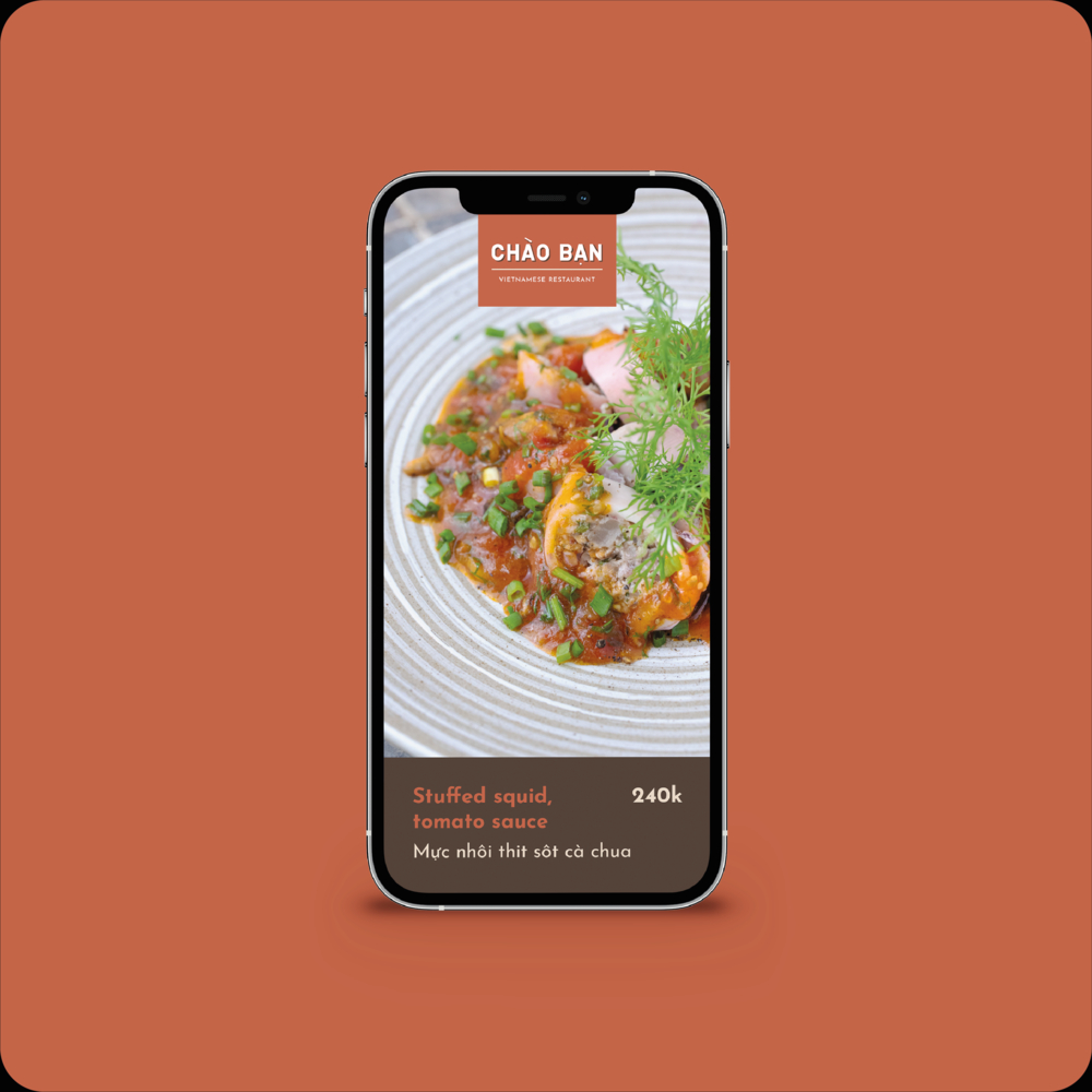 CHÀO BẠN x 8AMSTUDIO = Menu + Stationery + Poster